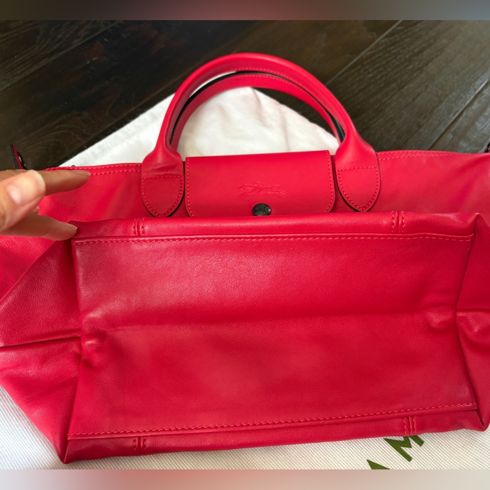 Longchamp Le Pliage Leather (made in France) -New & Authentic - Picture 4 of 13